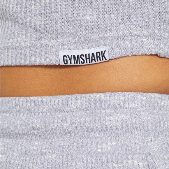 Gymshark Lilac Marl Slounge Cropped Hoodie - Picture 5 of 12